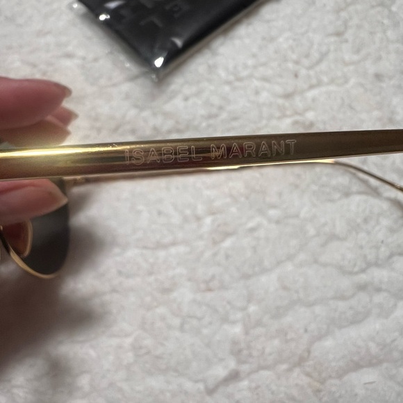 Isabel Marant Gold Aviator Sunglasses - Picture 10 of 11